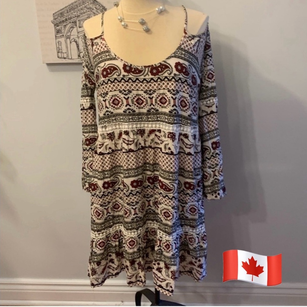 Bluenotes Cold Shoulder Dress.  XL